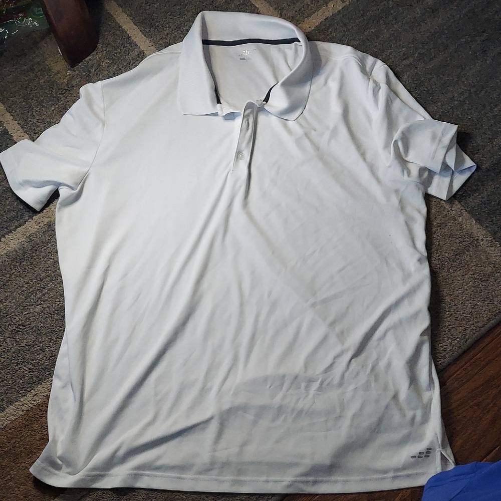 BCG Mens' White Polo Shirt